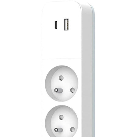 Multipresa - QUARX - 4 prese - Con USB Type C e USB A, cavo da 1,5 m