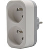 Biplite - QUARX - 2P 16A - Bianco e grigio chiaro, conforme NF