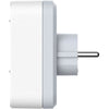 Biplite - QUARX - 2P 16A - Bianco e grigio chiaro, conforme NF