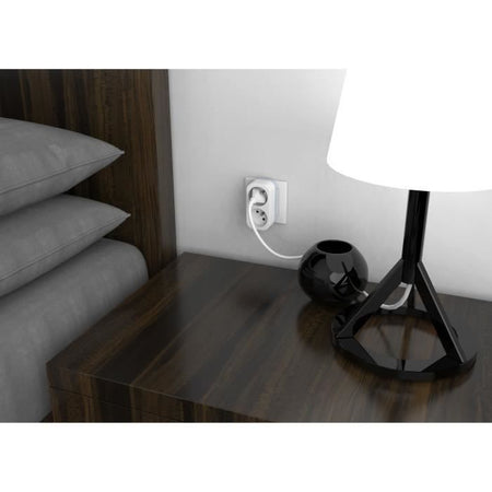 Biplite - QUARX - 2P 16A - Bianco e grigio chiaro, conforme NF