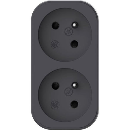 Biplite - QUARX - 2P 16A - Nero e grigio antracite, conforme NF