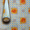 ***MEGA STOCK*** Rotolo da 20 metri (H140cm) di Tovaglia PVC telata cerata Per Casa, Sagre, Pizzerie QUADRI E GIRASOLI ARANCIO