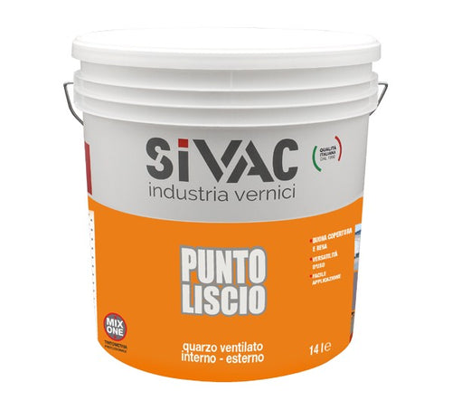 Quarzo Acrilico Punto Liscio Lt.14 Bianco