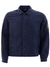 C.P. Company Camicia con Tasche in Misto Lino da uomo