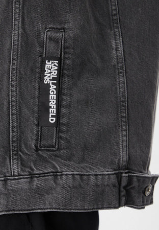 KARL LAGERFELD GILET KLJ RELAXED DENIM VEST PRINT da uomo