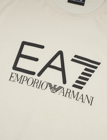 Emporio Armani T-Shirt Uomo Girocollo 7 Lines in Jersey Di Misto Cotone Asv