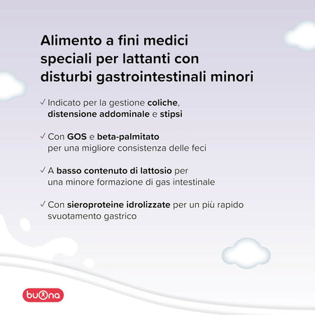 2x BBmilk DG - Latte Biologico in Polvere Alimento a fini medici speciali indicato per la gestione dietetica di lattanti con problemi gastrointestinali minori - coliche e stipsi - 2 Confezioni da 400gr ciascuna - 800gr totale