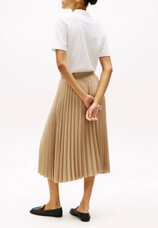 Tommy Hilfiger GONNA FLUID PLEATED PULL ON MIDI SKIRT da donna