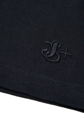 JIL SANDER T-Shirt Nera Maniche Lunghe con Logo Ricamo Jil Sander da uomo