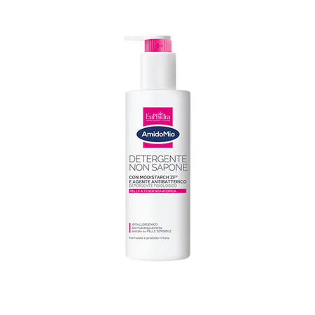 EUPHIDRA AMIDOMIO - Detergente non sapone detergente fisiologico con antibatterico - flacone da 400ml
