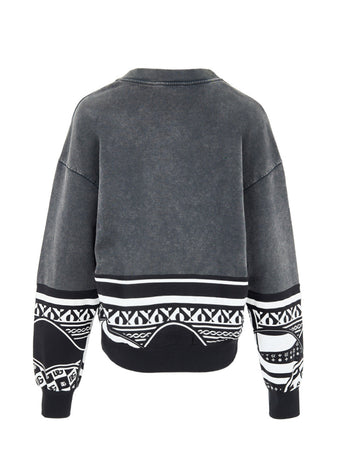 Dolce &amp; Gabbana Felpa Nera Delave con Stampa 'Nobody is Perfect' da uomo