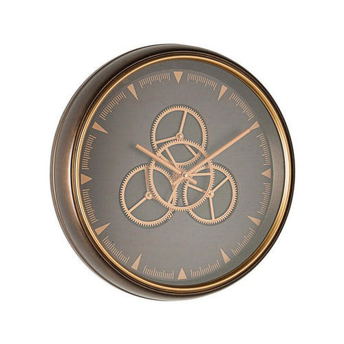 Orologio da parete Engrenage con ingranaggi in movimento Ø 50 cm