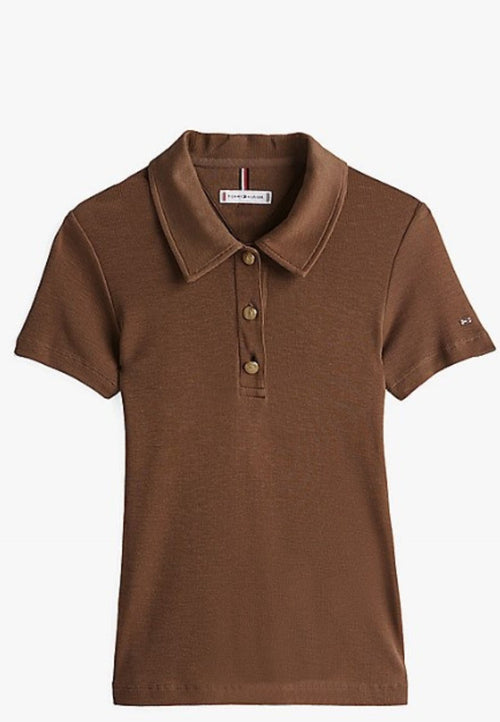 Tommy Hilfiger POLO SLIM GB SLEEK LYOCEL POLO SS da donna