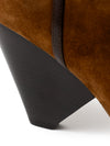 Saint Laurent Stivaletti Niki in Suede Tabacco da donna