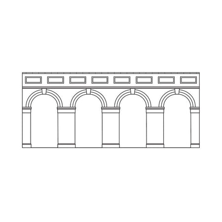 Muro in mattoni per villaggio di Natale con archi, 2 pezzi