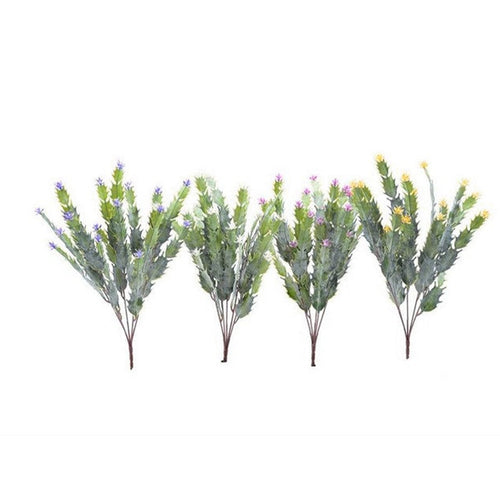 Pianta artificiale di fiori mediterranei per decorazione ambienti h 40 cm