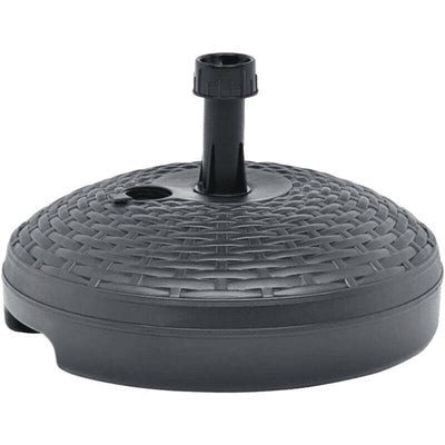 Base in plastica per ombrellone da giardino e mare, effetto Rattan 45 cm