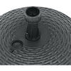 Base in plastica per ombrellone da giardino e mare, effetto Rattan 45 cm