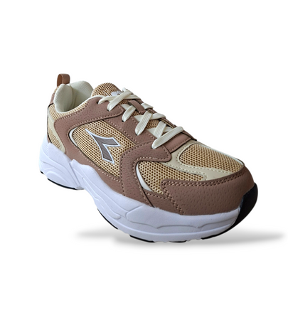 Diadora Alley – Sneakers Ragazzo Beige Bianco | Suede e Laccio | Taglie 36-39