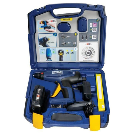 Pistola per colla a batteria 18V 900g/h - RAPID - BGX500 - Valigetta + batteria 2,5Ah + caricabatteria