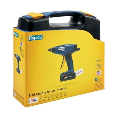 Pistola per colla a batteria 18V 900g/h - RAPID - BGX500 - Valigetta + batteria 2,5Ah + caricabatteria