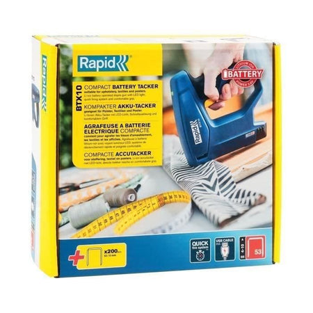Cucitrice elettrica - RAPID - BTX10 - Per 53/4-10 mm - Scatola