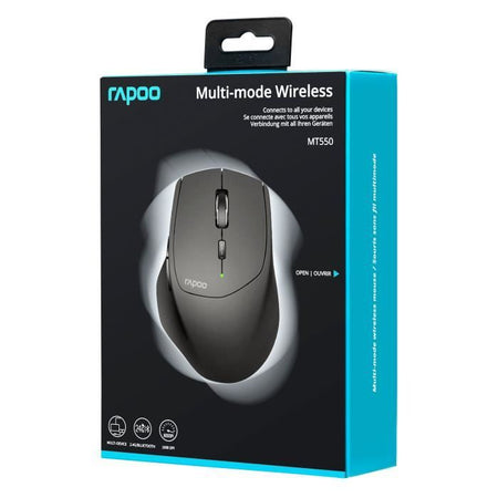 Mouse - Senza fili - Rapoo - MT550 - Nero