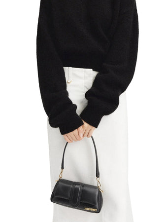 Jacquemus Borsa Le Petit Bambino padded nero da donna
