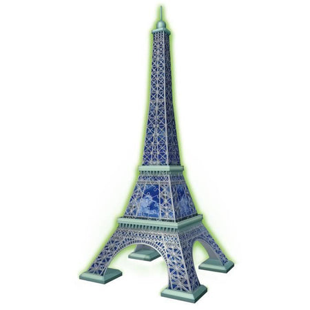 Ravensburger-Puzzle 3D Torre Eiffel fosforescente 50 anni-Da 10 anni-216p numerato da montare senza colla-Accessori inclusi-11591