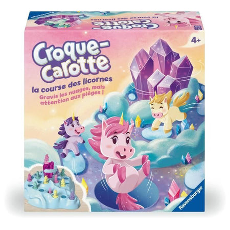 Croque Carrot Unicorn, Gioco da tavolo basato su Croque Carotte, Divertente gioco da corsa, dai 4 anni, 22798, Ravensburger