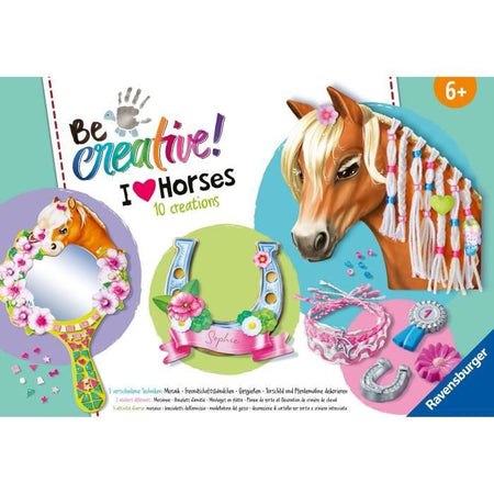 Ravensburger-Be Creative Horse  Kit multiattività Cavalli  10 creazioni  Attività rilassante e creativa  Dai 7 anni  238751