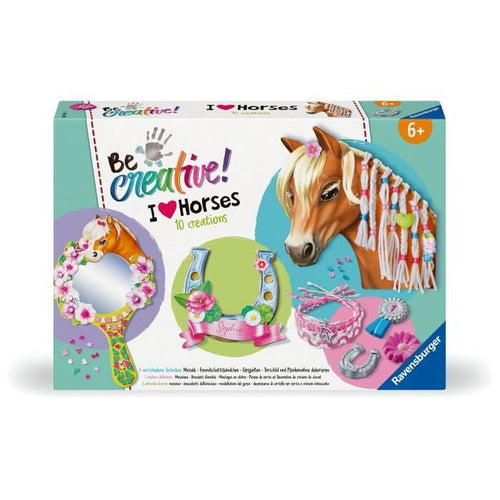 Ravensburger-Be Creative Horse  Kit multiattività Cavalli  10 creazioni  Attività rilassante e creativa  Dai 7 anni  238751