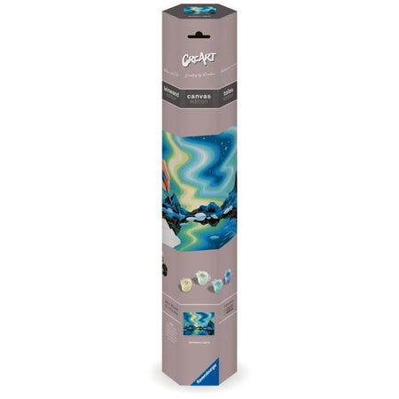 Ravensburger Tele CreArt 30x40 cm Aurora boreale Dipingere con i numeri Adulto Attività rilassante e creativa 14 anni 23907
