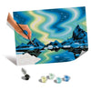Ravensburger Tele CreArt 30x40 cm Aurora boreale Dipingere con i numeri Adulto Attività rilassante e creativa 14 anni 23907
