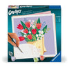 CreArt 20x20 cm Bouquet di tulipani, Tempo libero creativo, Adulto, Dipingi con i numeri, 25518, Ravensburger