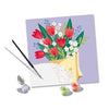 CreArt 20x20 cm Bouquet di tulipani, Tempo libero creativo, Adulto, Dipingi con i numeri, 25518, Ravensburger