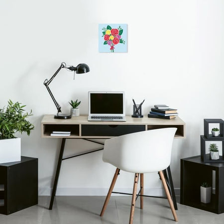 CreArt 20x20 cm Bouquet di rose, Tempo libero creativo, Adulto, Dipingi con i numeri, 25520, Ravensburger