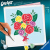 CreArt 20x20 cm Bouquet di rose, Tempo libero creativo, Adulto, Dipingi con i numeri, 25520, Ravensburger