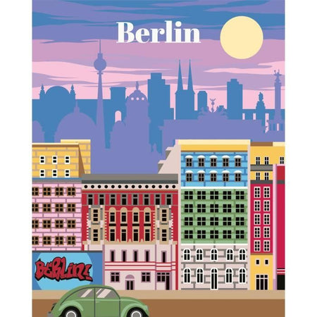 CreArt 24x30 cm Berlino, Adulto, Dipingi con i Numeri, 25521, Ravensburger