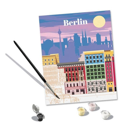 CreArt 24x30 cm Berlín, Adulto, Pintar por números, 25521, Ravensburger