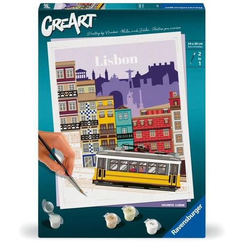 CreArt 24x30 cm Lisboa, Actividad relajante y creativa, 25522, Ravensburger