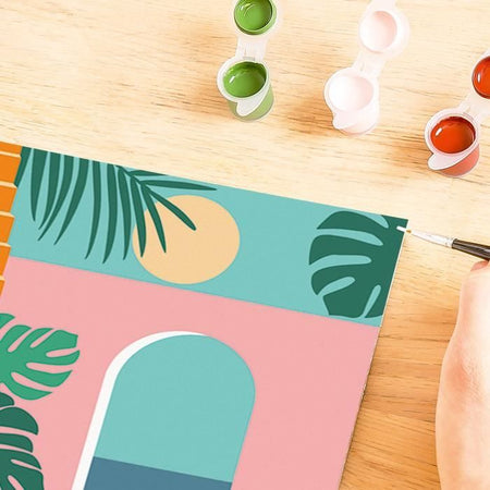 CreArt 24x30 cm Modalità Vacanza, Adulto, Dipingi con i Numeri, 25524, Ravensburger