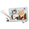 CreArt Kids 18 x 24 cm, Kit de pintura por números Gatitos y zapatos, A partir de 7 aos, 25528, Ravensburger