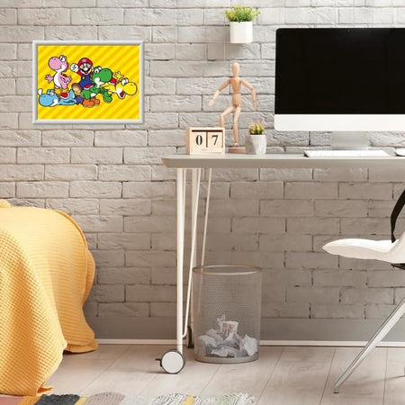 CreArt Kids 18x24cm Super Mario, Kit di pittura con i numeri, Numero d'arte, Età 7+, 25529, Ravensburger