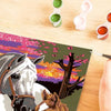 CreArt Kids 18x24cm Cavalli al tramonto, Kit di pittura con i numeri, età 9+, 25809, Ravensburger