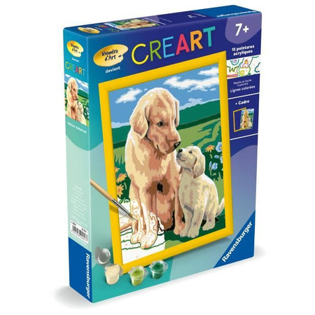 CreArt Kids - Amor maternal (18 x 24 cm), kit de pintura por números, Art Number, a partir de 7 aos, 25827, Ravensburger