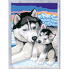 CreArt Kids 18x24cm Dolci baci di Husky, Kit di pittura con i numeri, Numero d'arte, Età 7+, 25829, Ravensburger