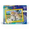CreArt Kids - Leopardos pequeos (18 x 24 cm), kit de pintura por números, a partir de 9 aos, 25832, Ravensburger