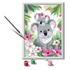 CreArt Kids 18x24cm Koala mamma e bambino, kit da dipingere con i numeri, numeri d'arte, età 9+, 25833, Ravensburger