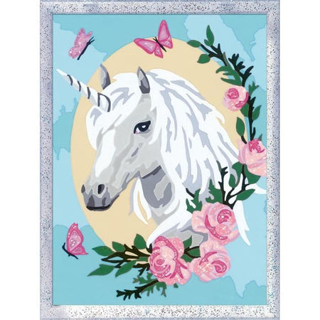 Kit de pintura por números CreArt Kids "Unicornio florido" (18 x 24 cm), a partir de 9 aos, 25834, Ravensburger